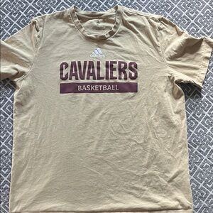 Adidas Tan Gold Cavaliers Basketball Tee